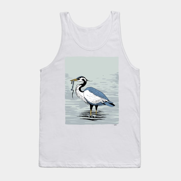 Great Blue Heron Tank Top by OBSUART